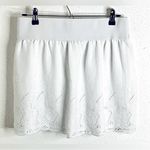 Stooshy White Lined Eyelet Lace Pocket Skirt Size Large Photo 1