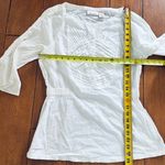 DKNY jeans white women's blouse size M Photo 2
