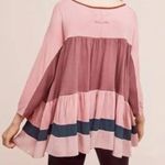 Anthropologie Meadow Rue Mina Colour Block Ruffle Top Photo 7
