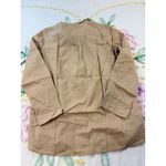 J.Crew  Tan Utility Button Front Shirt Long Sleeve 100% Cotton Size 4 Photo 9