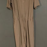 Zenana Outfitters Plus Size Jogger Jumpsuit Brown Long Sleeve Elastic Waist Chic 1X Photo 0