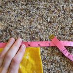 Velvet Torch Bright Yellow Flower V-Neck Maxi Dress Size Large Boho Summer Photo 5