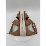 Eileen Fisher  Women's Keno Tan Leather Platform Sandal Wedge Heels Size 7.5 Photo 4