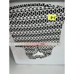 Womans Lulu Sleeveless Pullover Blouse XL Black White Ruffle Detail V Neck Photo 3