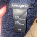 Karl Lagerfeld  Paris Wool Knit Scarf – Navy | Quiet Luxury Winter Essential Photo 5