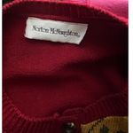 Norton Mcnaughton Vintage  elaborate bold color Sweater Cardigan. Sz.L. Photo 6