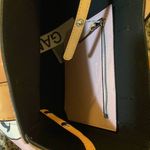 Ganni Women's Pink Smiley Face Print Small Tote Bag Photo 4