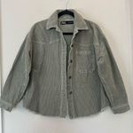 ZARA Corduroy Shacket Jacket in Green Size Small Photo 2