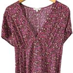 Lucky Brand Cottagecore Lace-Up Back Floral Button-Front Midi Dress Size XL Photo 5