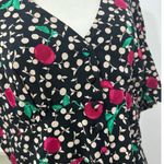 Nobody’s Child Cherry Mini Dress Eco Friendly Viscose Sz UK 16 / US 12 Black NWT Photo 7