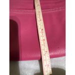 Tignanello Pink Leather Crossbody Bag Zip Pockets Shoulder Handbag Purse Photo 8