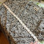 Vintage belted shirt dress paisley print Leslie Fay Monochrome Abstract Dress Black Size XL Photo 5