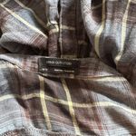 Urban Outfitters  XS Long Sleeve plaid Flannel button up mini dress​​​​​ Photo 6