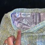Pendleton  Silk Blend Tweed‎ Skirt Petite Size 10 Blue Green Woven Career Photo 2
