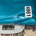 Firenze Santa Barbara Vintage Women’s 4 Teal Blue Green Leather Straight Skirt Photo 5