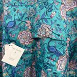 Vera Bradley  Rain Poncho Peacock Garden Hooded Packable NWT SM MED Photo 2