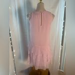 EXPRESS Pastel Pink Tiered Ruffle Cocktail Dress Sleeveless Women’s Small Photo 2