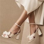 Loeffler Randall NEW NIB  Camellia Pearl Pleated Bow Heels Photo 2