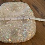Vintage White Beaded Purse Clutch wedding Photo 4