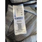 VICTORIA BECKHAM Grey Mix Jacquard Wrap Front Fitted Dress in UK 8/US 4 Photo 4