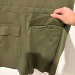 CAbi  6592 Squad Zip Front utility Drawstring Waist romper Olive Green medium Photo 6