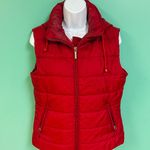 Moschino Red Zip Up Puffer Vest Photo 1