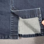 prAna Skirt Womens 14 Blue Denim Button Front Pencil Jean Organic Cotton Stretch Photo 12