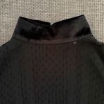Mare Mare Black Sheer Blouse S Velvet Cuffs Whimsigoth Ethereal Top New Years Photo 3