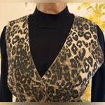 Chic Leopard Print denim waistcoat Photo 2