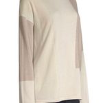 Lafayette Color block sweater silk wool blend :Box H: Tan Photo 4