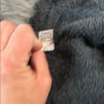 Womens Black Jean Jacket with Faux Fur lining Brown Size XL Photo 3