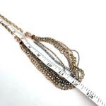 Chico's Chico’s layered multi-strand rhinestone & opalescent two tone necklace statement Photo 3