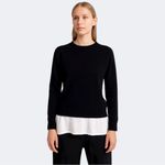 Antonio Melani Black 100% Cashmere Crewneck Sweater Size M Photo 7