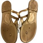 Savi Helena Gold Jelly Tassel Sandals Beach Resort Vacation Size 40 (Euro) 9 US Photo 3