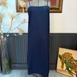 Rachel Parcell NWT  Midi Column Linen Blend Dress in Navy ~ Size Small 💛🍄 Photo 2