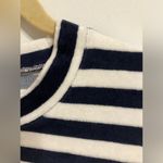 Madewell  Velour Navy Striped Tee Dress Womens‎ Size Small Photo 5