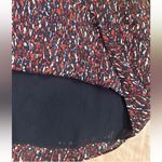 Joie  Silk Layered Halter Camisole Navy Red White Print Size Large Photo 10