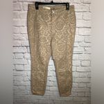 Anthropologie  Pilcro Flocked Baroque Floral High Rise Skinny‎ Jeans Size 32 Photo 2