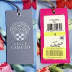 Vince Camuto NWT  Button Front Floral Sundress Cornflower Blue Pink Size 4 NEW Photo 7