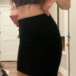 Vintage 80s Black Velour Mini Skirt 🖤 Size 8 Photo 0
