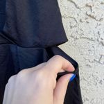 EXPRESS  size medium strappy back cut out mini silky dress black Photo 3