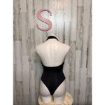 Windsor  Black Halter Cutout One-Piece bodysuit Women’s Size Small Photo 2