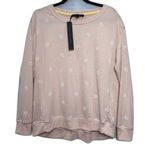 Jane and Delancey • Peach Crew Neck Daisy Print Sweater • Size S Photo 0