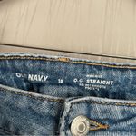 Old Navy  Jeans Womens size 18 OG Straight Blue Distressed Denim Stretch Photo 3