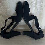 dexflex comfort Womens Pump Heels Sandals Criss Cross Strap 170295 Black Size 7M Photo 6