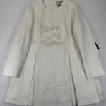 Tuckernuck  White Crepe Blair Bow Coat Dress XL Photo 0