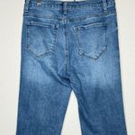 Kensie  Savannah High Rise Bootcut Ankle Jeans 8 Blue Raw Hem Y2K Softcore Chic Photo 3