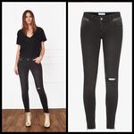 ANINE BING ππ CROPPED JEAN WITH ZIPPERS CHARCOAL Photo 3