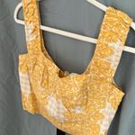 Du Paradis: Marigold cropped, side zip, thick strap top Photo 11