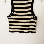 Rachel Parcell [] Tan Black Striped Ribbed Knit Racerback Sleeveless Tank NWT XL Photo 6